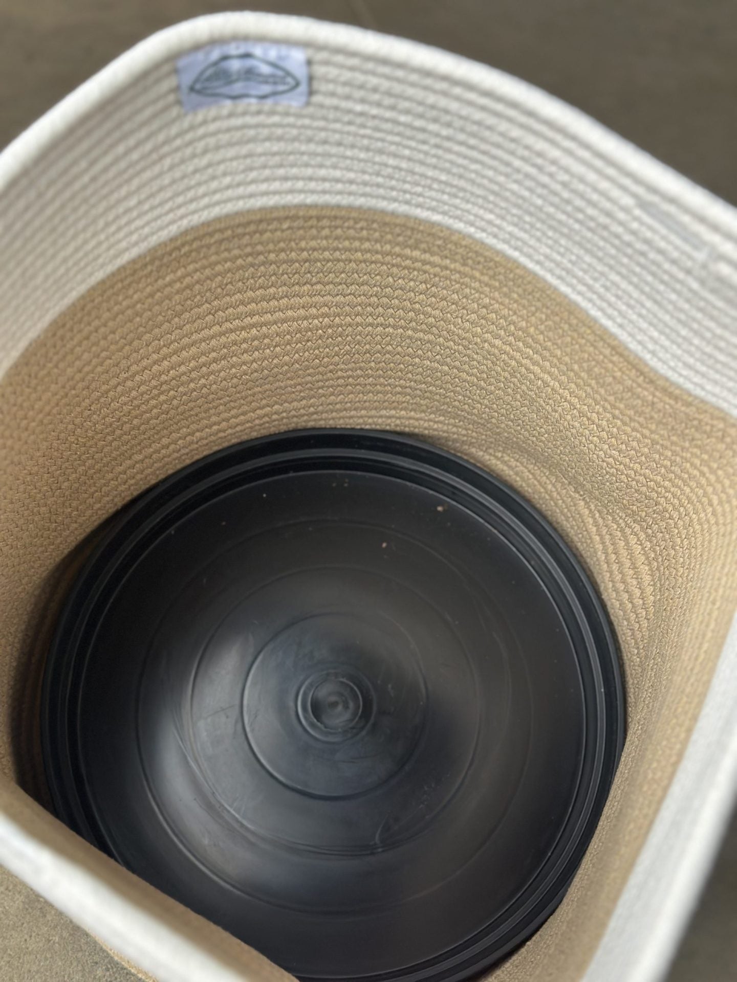 Large Natural Cotton Rope Basket - HH