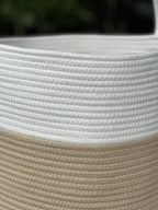 Large Natural Cotton Rope Basket - EH