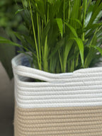 Large Natural Cotton Rope Basket - HH