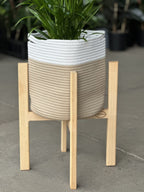 Large Natural Cotton Rope Basket - HH