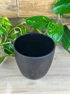 Small Face Pot - Black