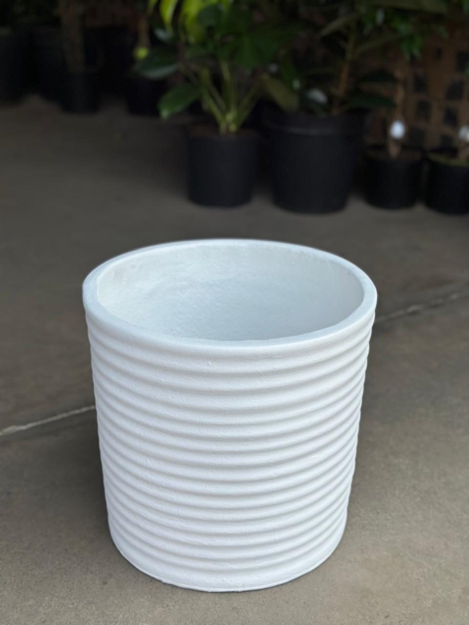 XL Decorative Pot Style 2 - White