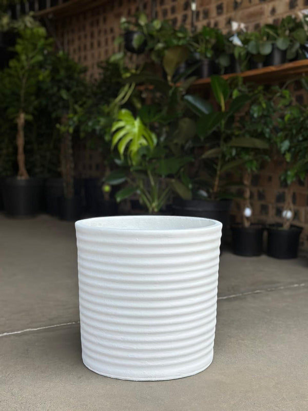 XL Decorative Pot Style 2 - White