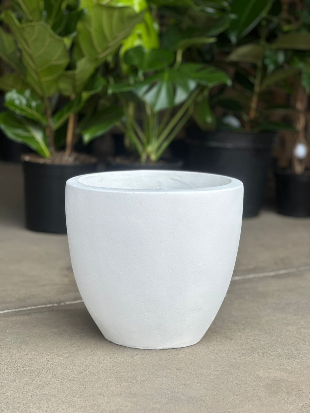 Large Decorative Pot Style 1 - White