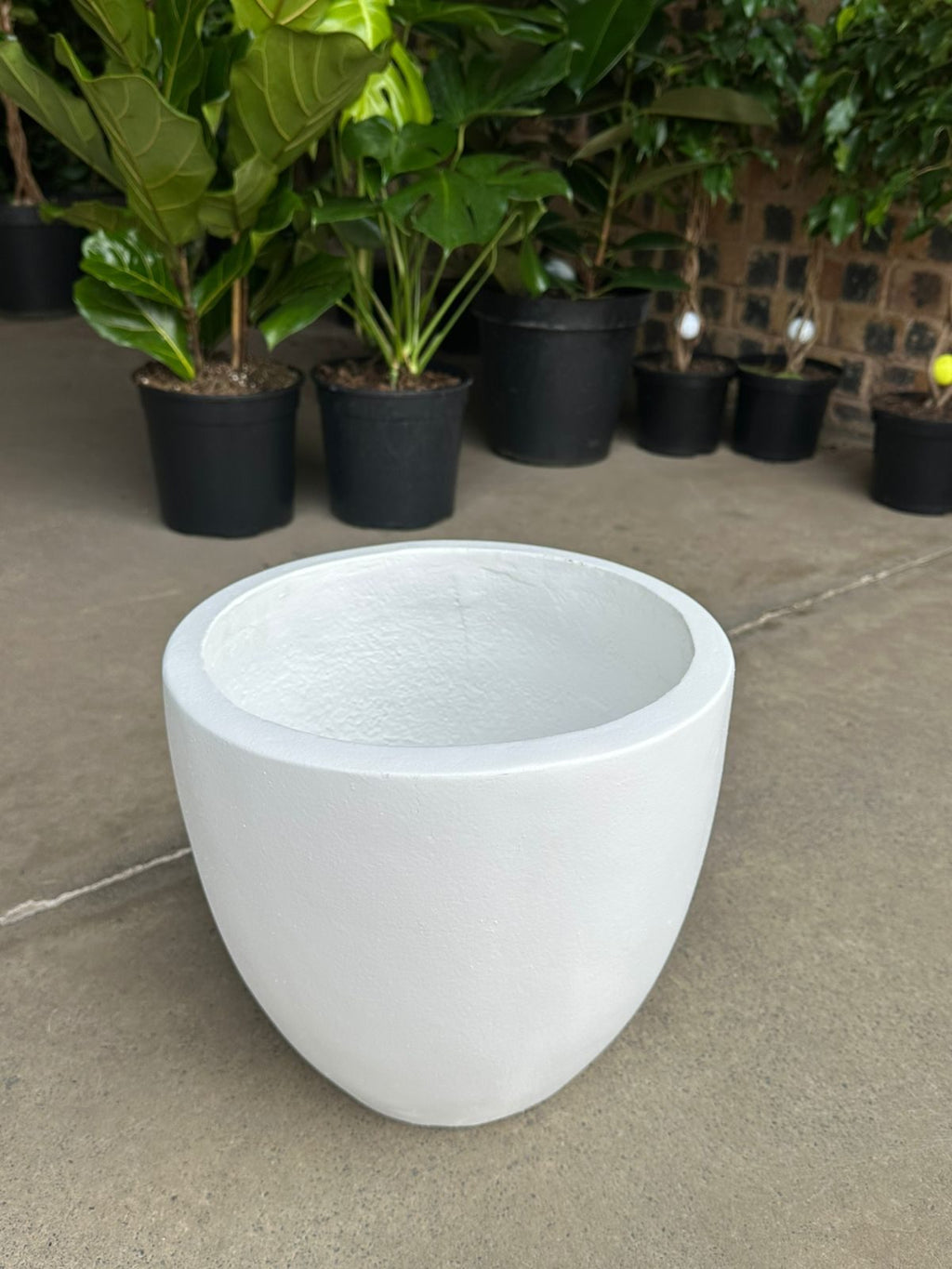 Large Decorative Pot Style 1 - White