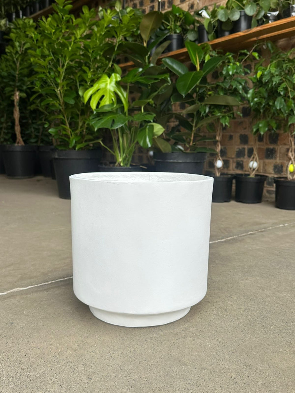Large Decorative Pot Style 2 - White